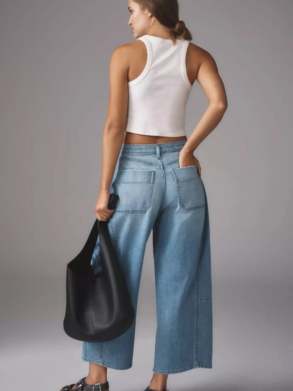 The Kenna Mid-Rise Heritage Barrel Jeans by Pilcro: Icon Edition NWT - Picture 4 of 4